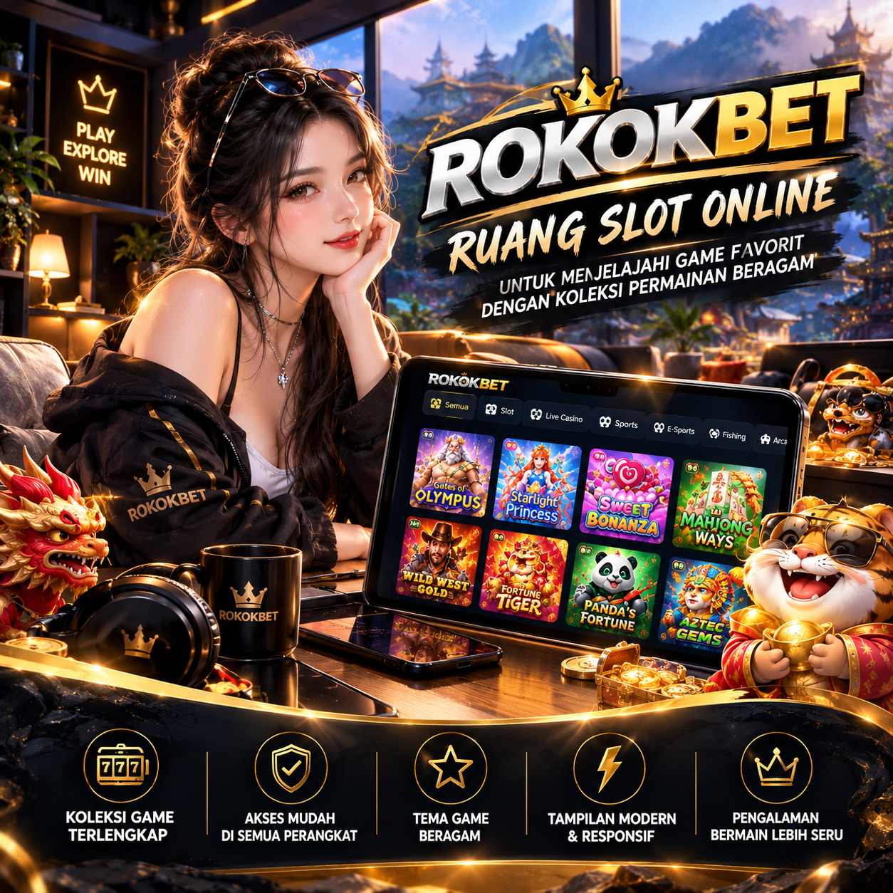 ROKOKBET | Ruang Slot Online Untuk Menjelajahi Game Favorit Dengan Koleksi Permainan Beragam
